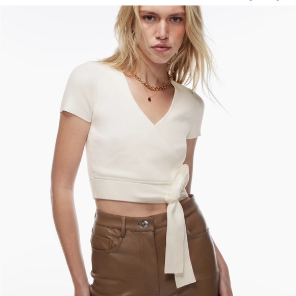 Knit cropped tee - Picture 2 of 7